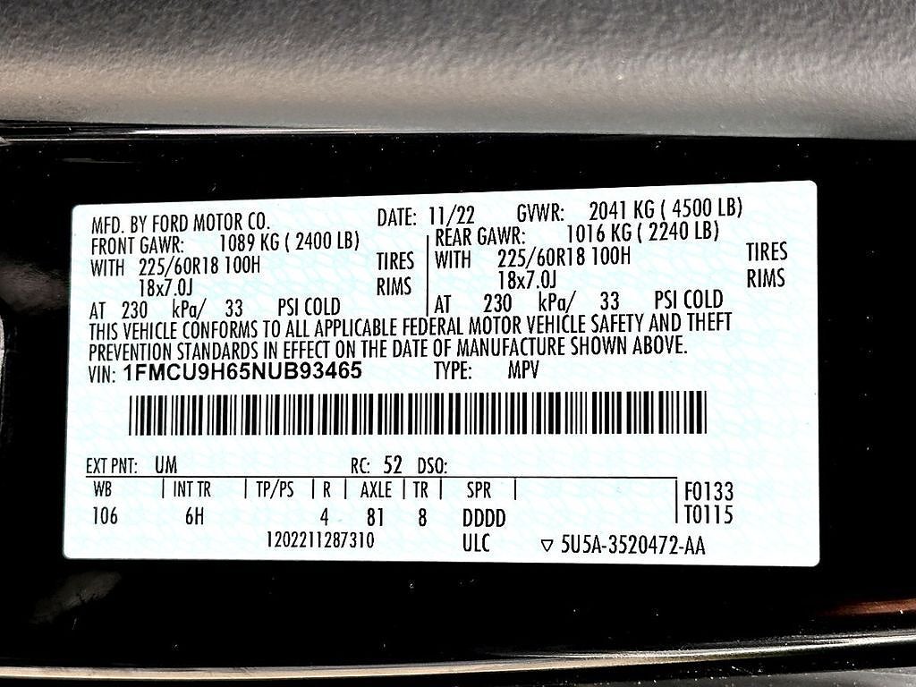 2022 Ford Escape SEL