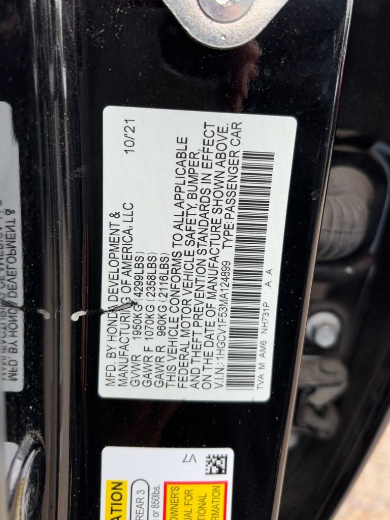 2021 Honda Accord EX-L