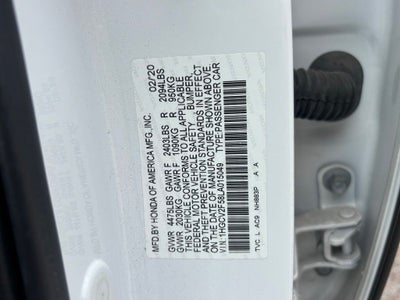 2020 Honda Accord EX-L 2.0T