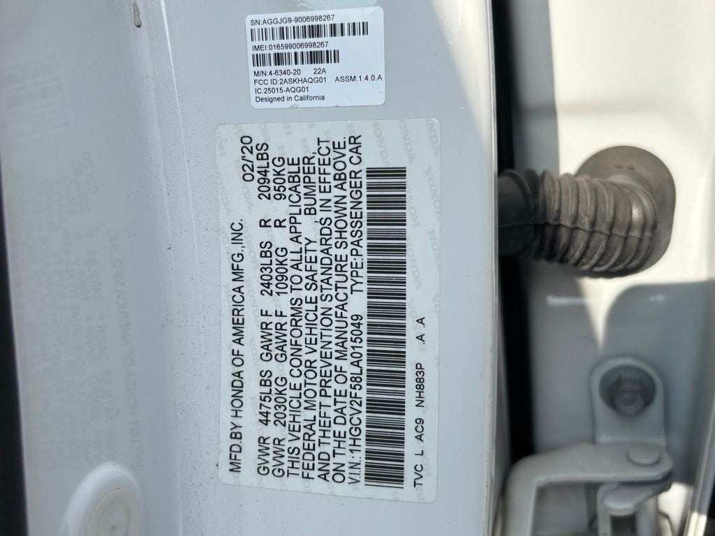 2020 Honda Accord EX-L 2.0T