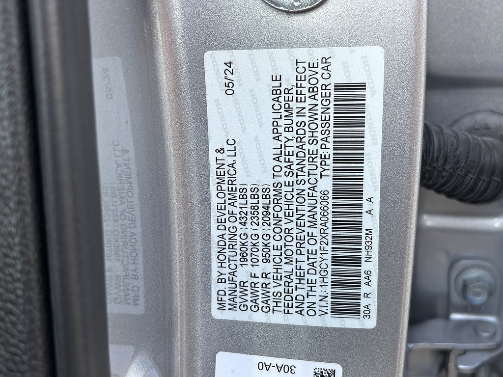2024 Honda Accord Sedan LX