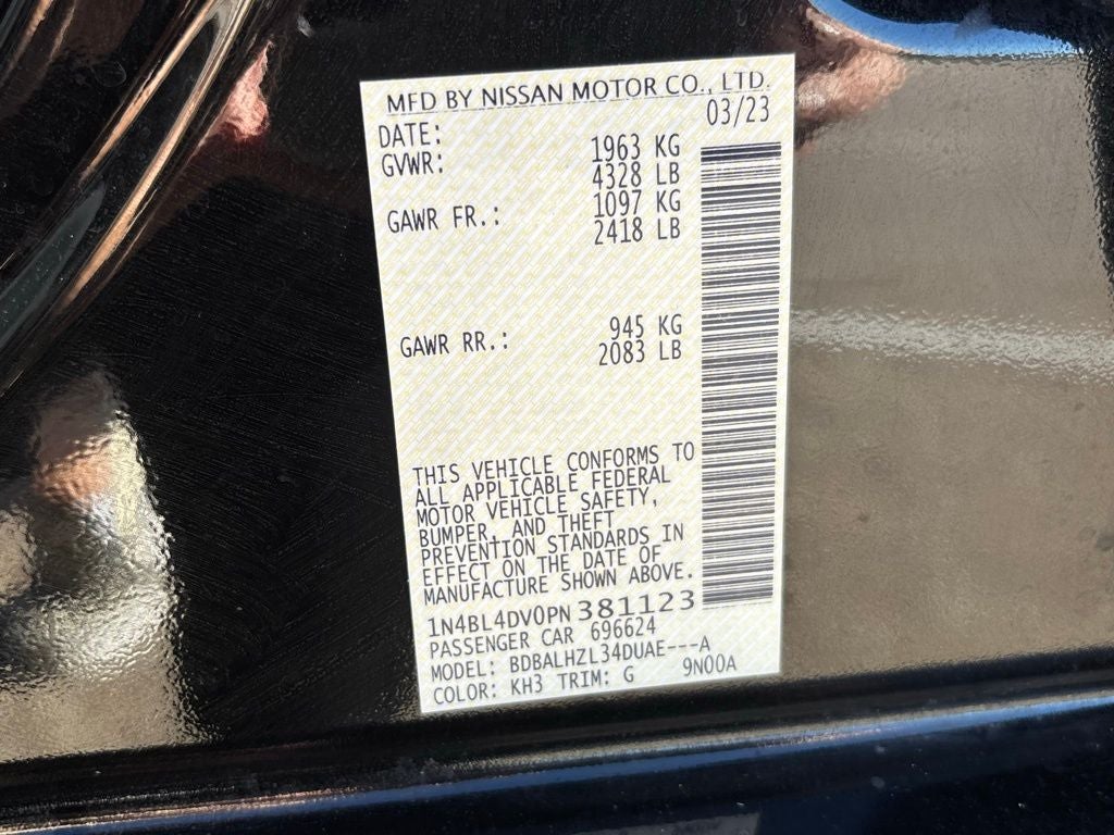 2023 Nissan Altima 2.5 SV