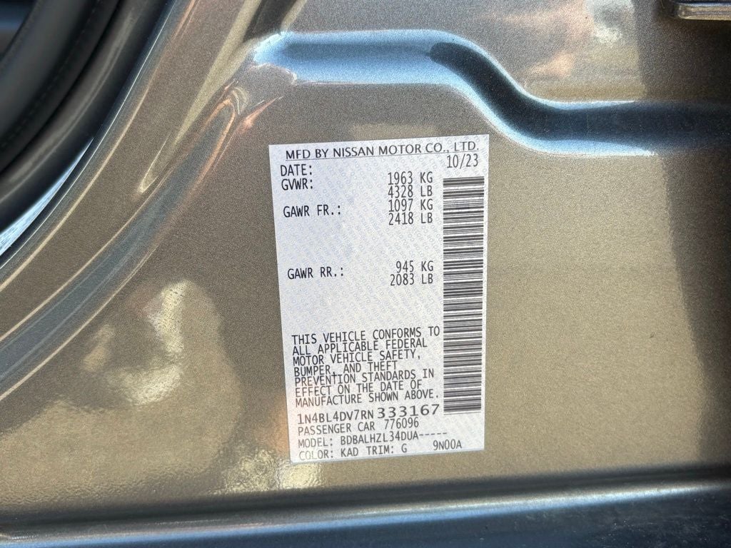 2024 Nissan Altima 2.5 SV