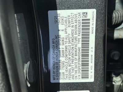 2022 Honda Civic Sedan Sport