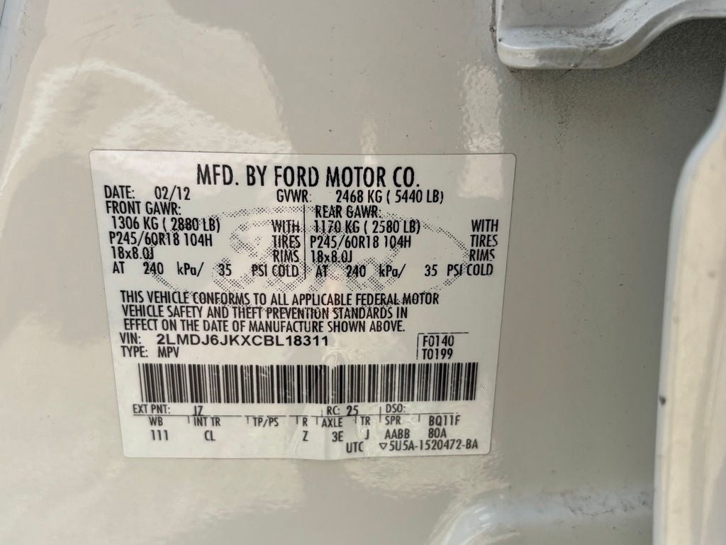 2012 Lincoln MKX Base