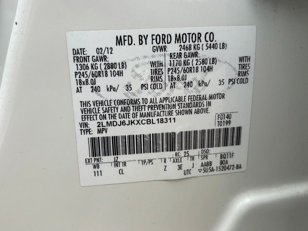 2012 Lincoln MKX Base
