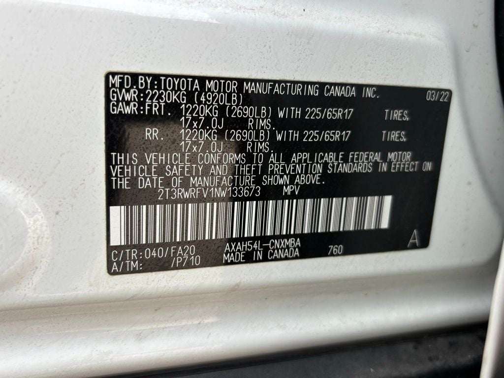 2022 Toyota RAV4 Hybrid XLE