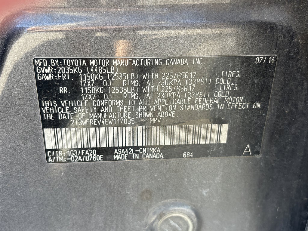 2014 Toyota RAV4 XLE