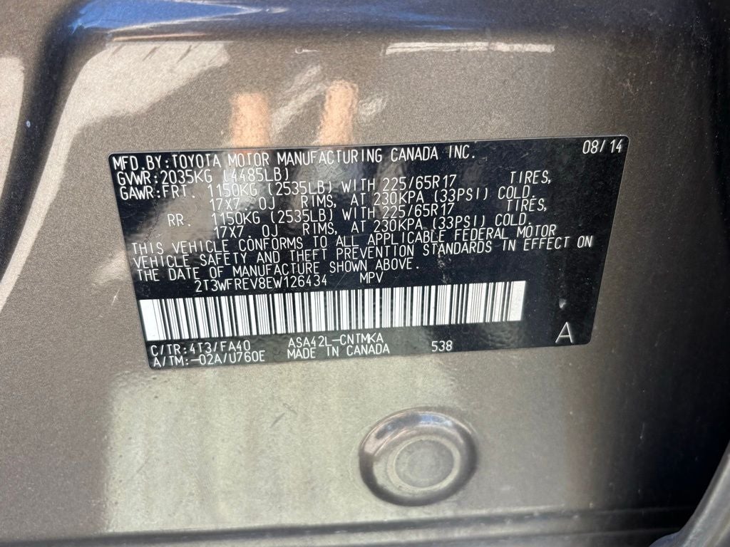 2014 Toyota RAV4 XLE