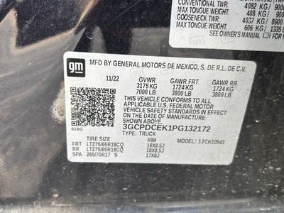 2023 Chevrolet Silverado 1500 Custom Trail Boss