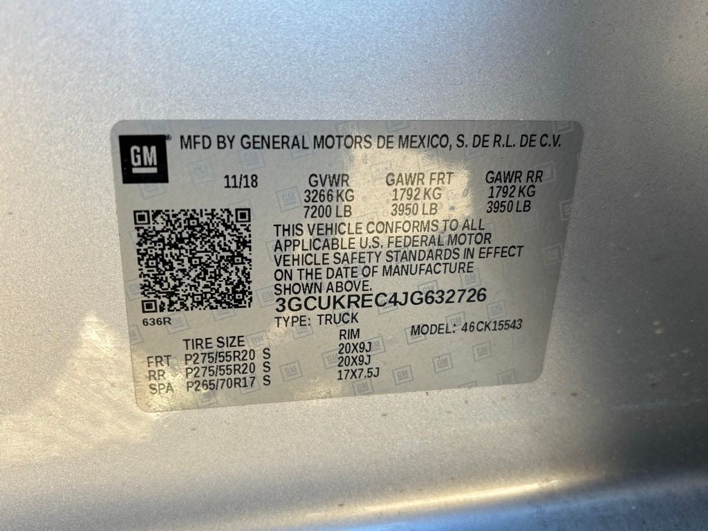 2018 Chevrolet Silverado 1500 LT LT2