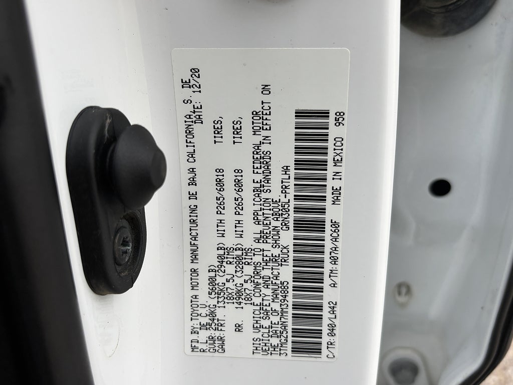 2021 Toyota Tacoma 4WD Limited