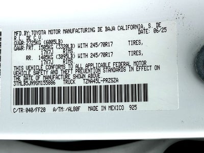 2025 Toyota Tacoma SR5
