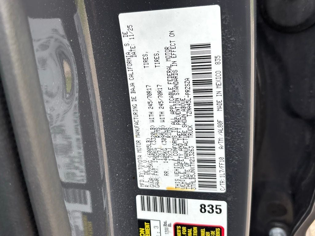 2026 Toyota Tacoma 4WD SR5