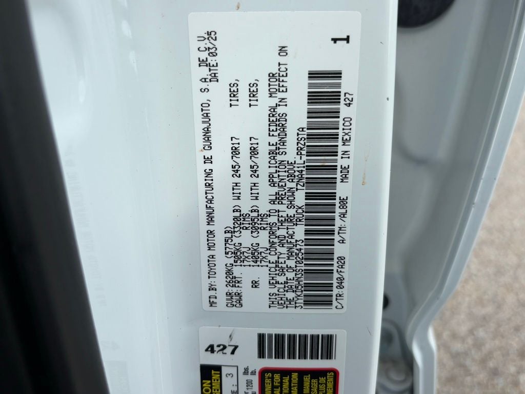 2025 Toyota Tacoma SR