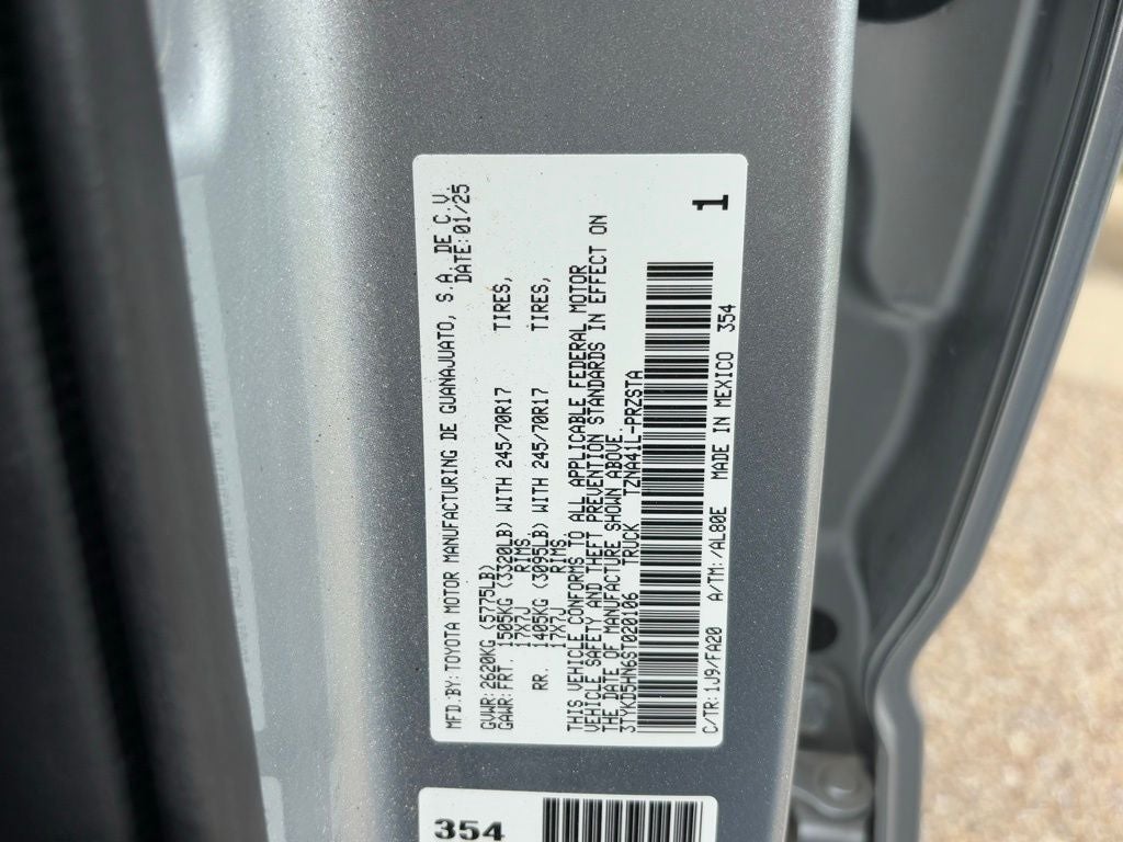 2025 Toyota Tacoma SR