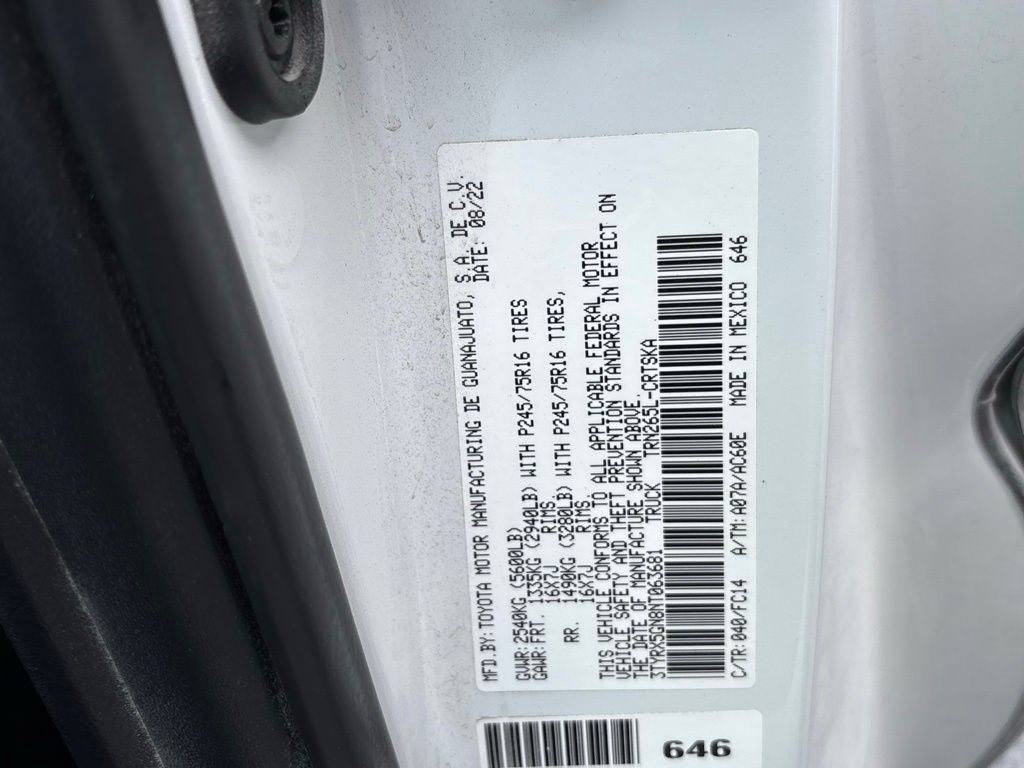 2022 Toyota Tacoma SR5