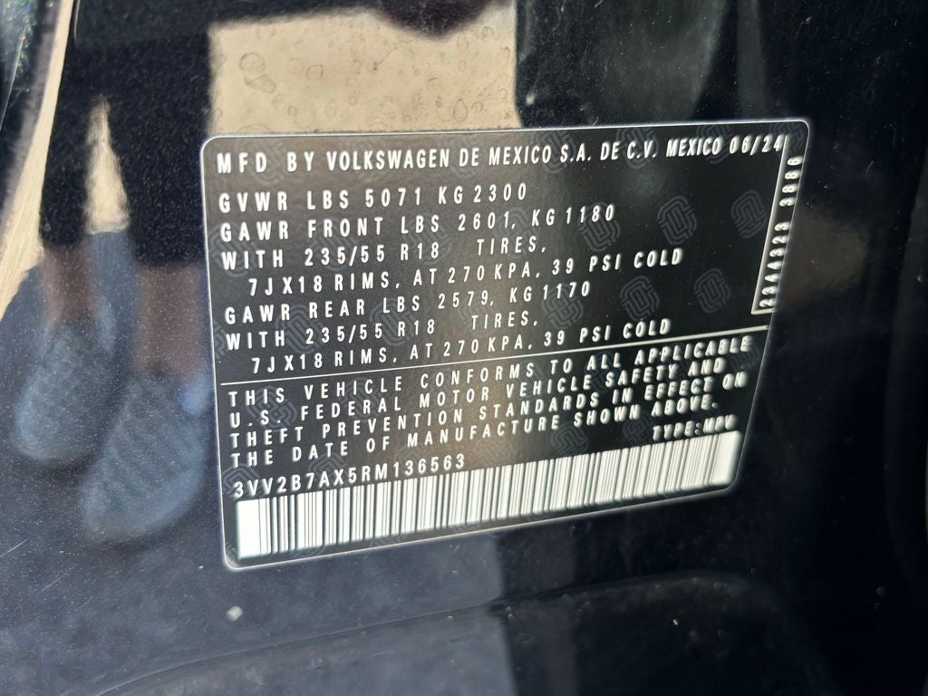 2024 Volkswagen Tiguan 2.0T SE