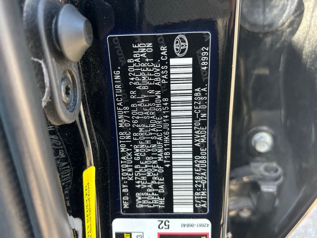 2018 Toyota Camry SE