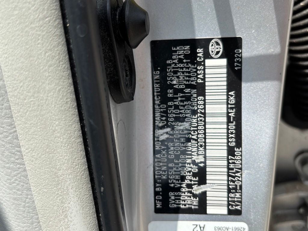 2011 Toyota Avalon Base