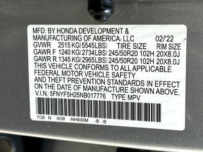 2022 Honda Pilot SE