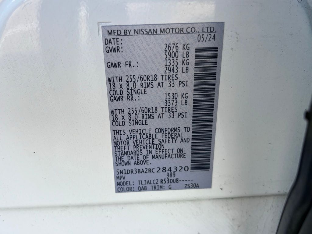 2024 Nissan Pathfinder SV