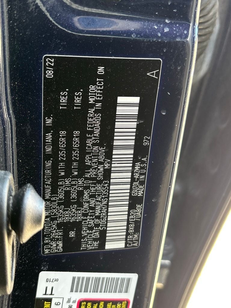 2022 Toyota Highlander XLE