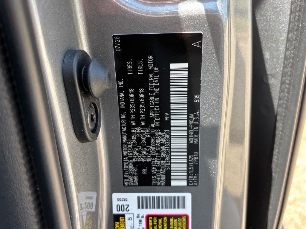2026 Toyota Sienna Limited 7 Passenger