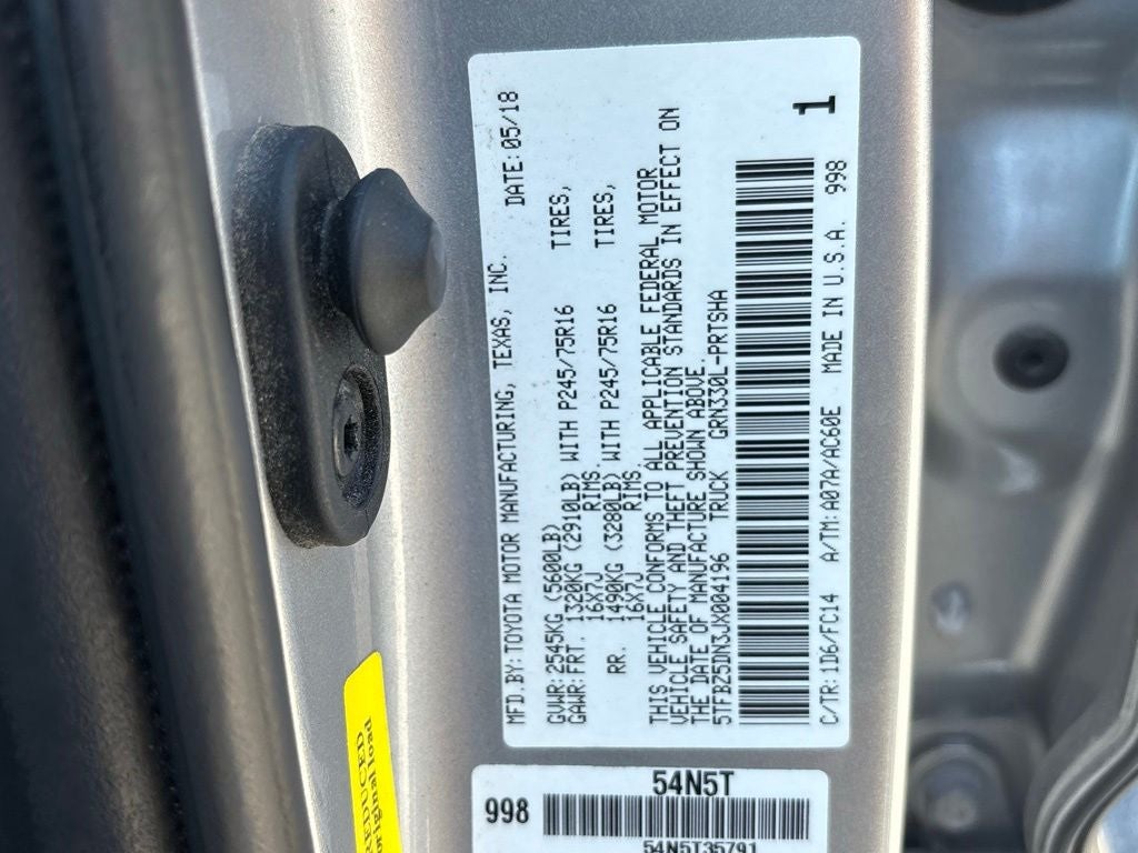 2018 Toyota Tacoma SR5 V6