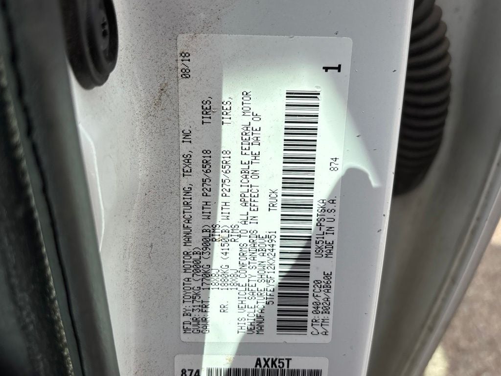2019 Toyota Tundra SR5