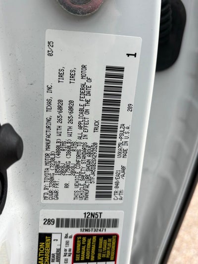2025 Toyota Tundra Limited
