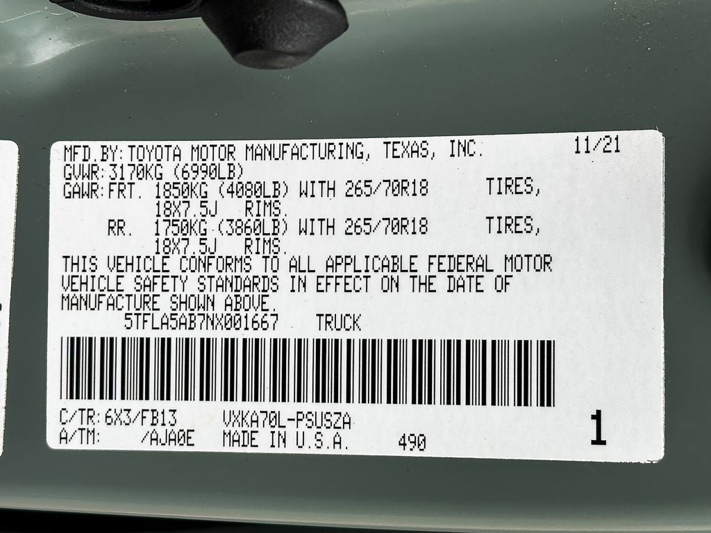 2022 Toyota Tundra SR5