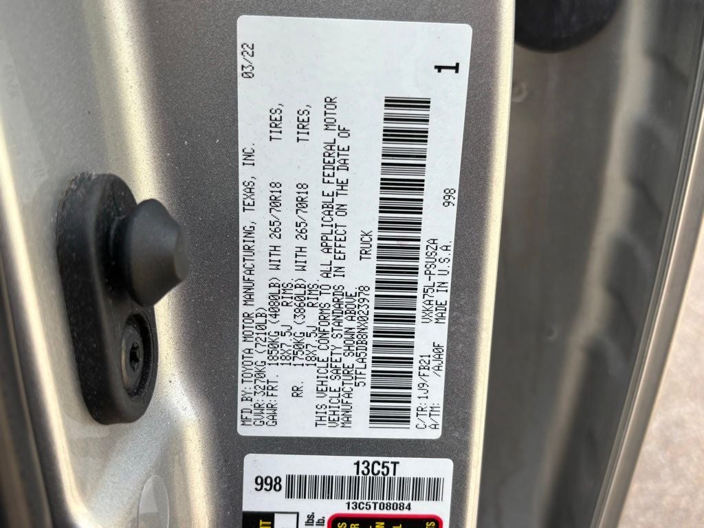 2022 Toyota Tundra SR5