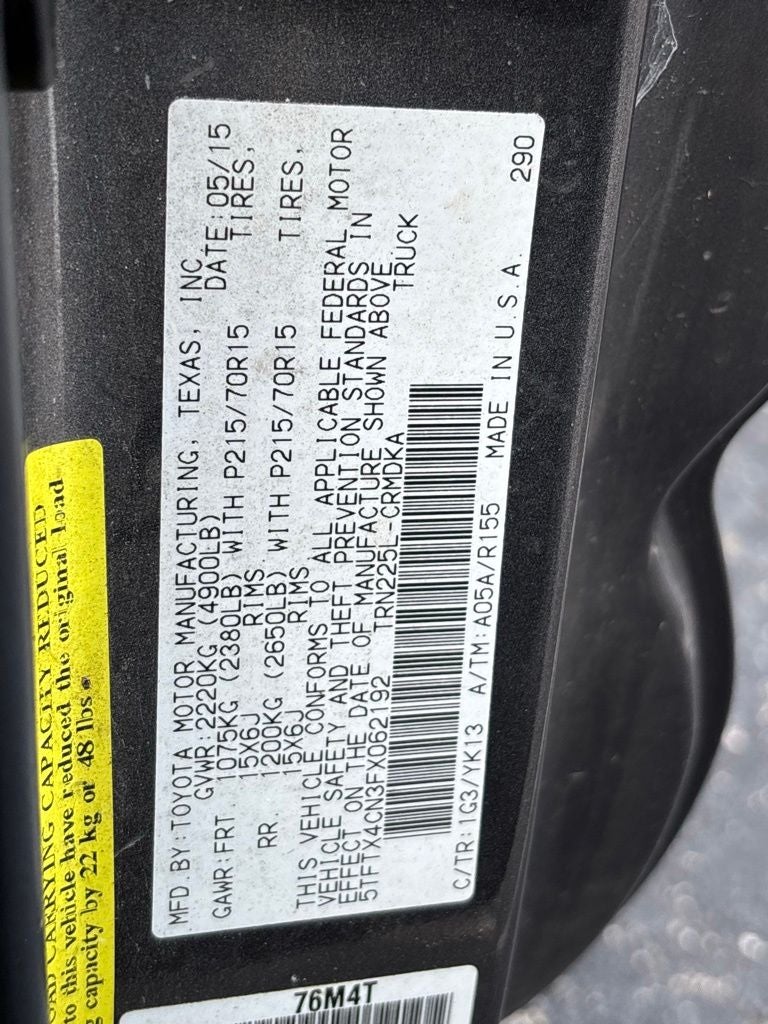 2015 Toyota Tacoma Base