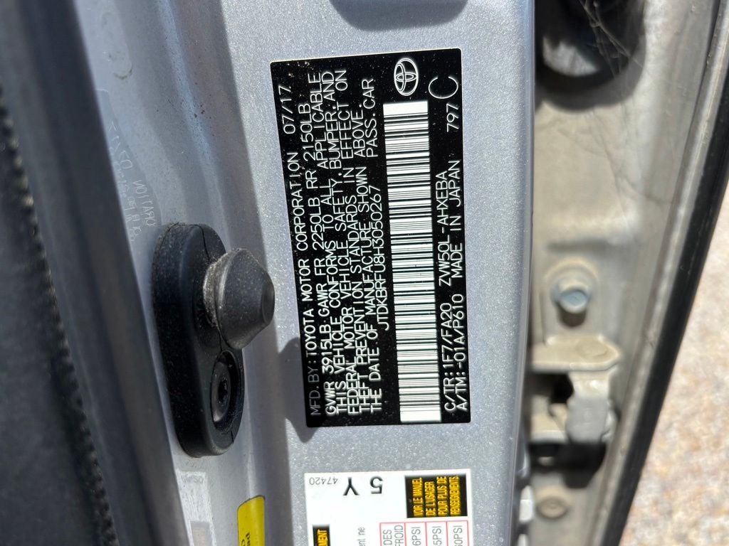 2017 Toyota Prius Two