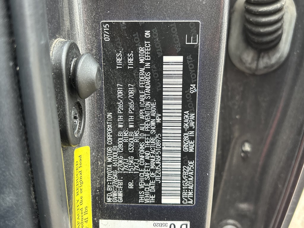 2015 Toyota 4Runner SR5