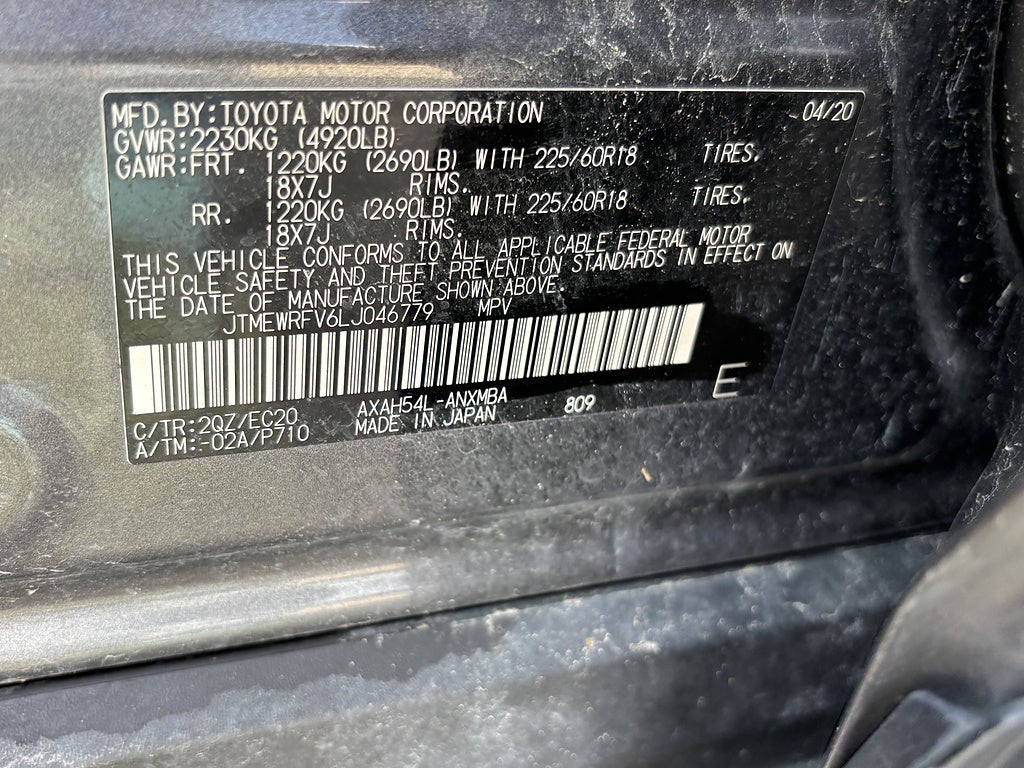 2020 Toyota RAV4 AWD XSE 4dr SUV