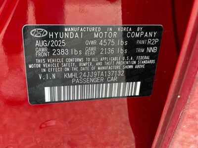 2026 Hyundai Sonata Hybrid Blue