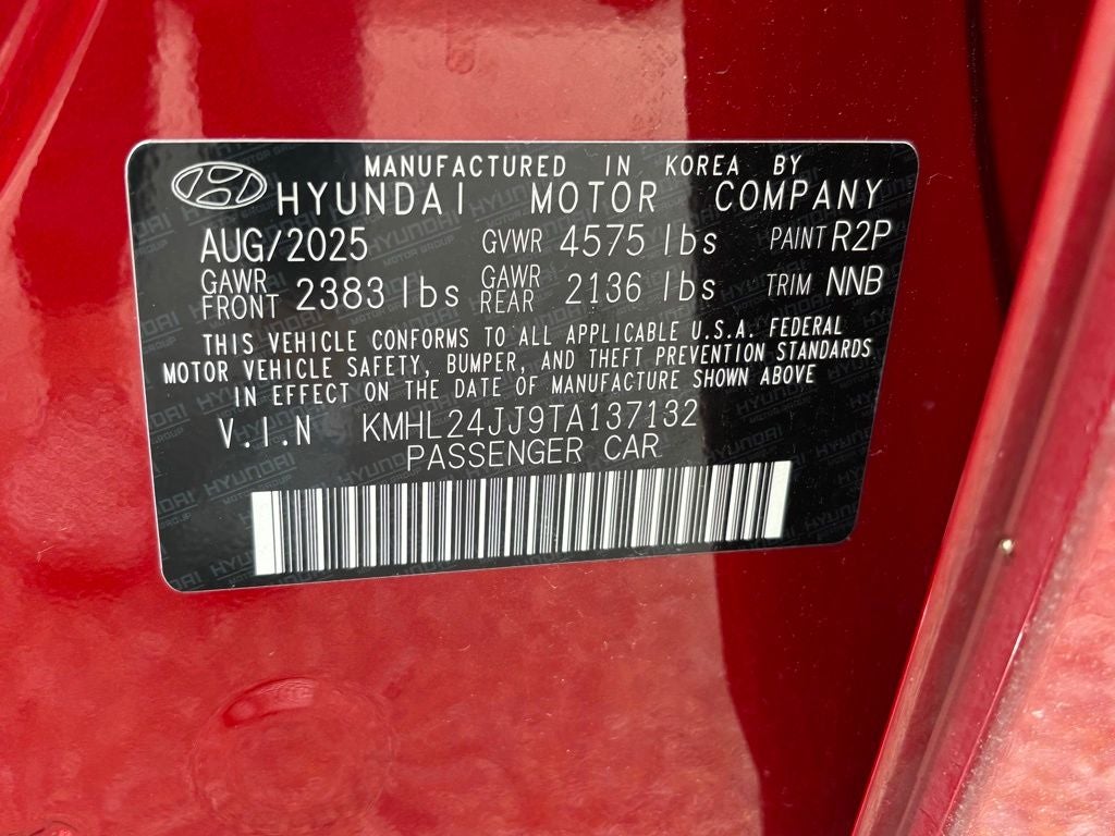 2026 Hyundai Sonata Hybrid Blue