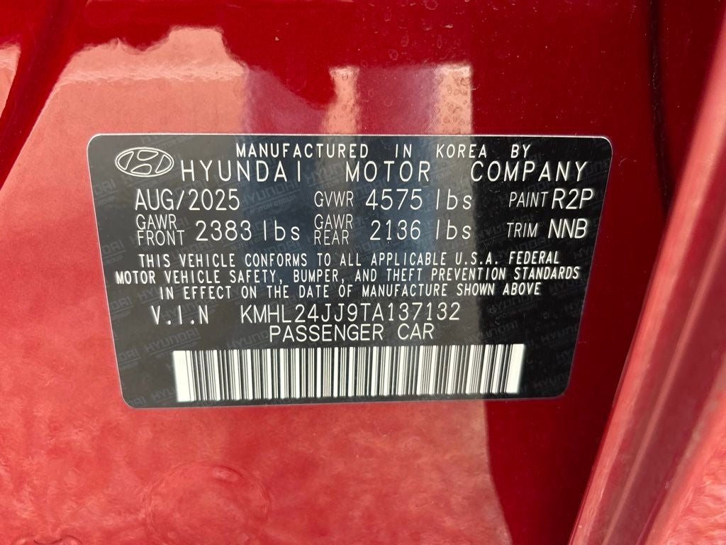 2026 Hyundai Sonata Hybrid Blue