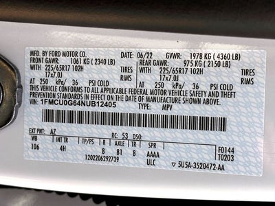 2022 Ford Escape SE
