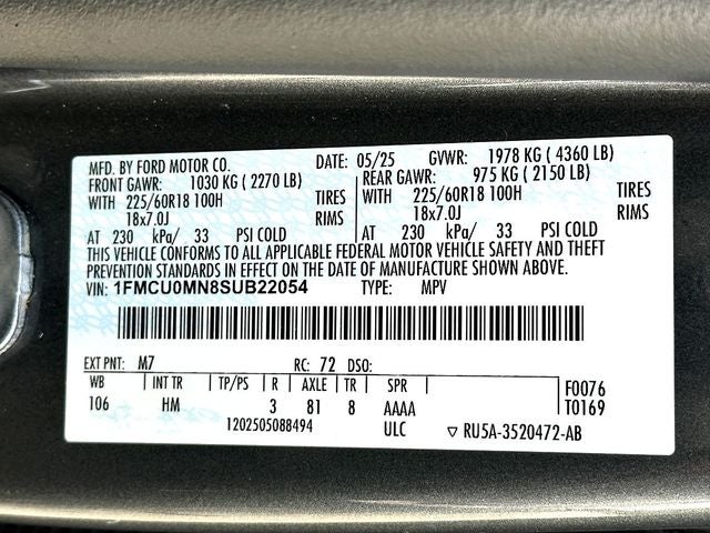 2025 Ford Escape ST-Line