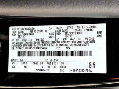 2022 Ford Escape SEL