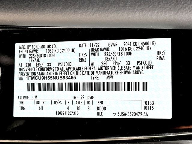 2022 Ford Escape SEL