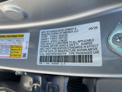 2026 Honda Accord Hybrid Sport