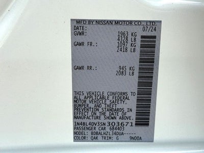 2025 Nissan Altima 2.5 SV