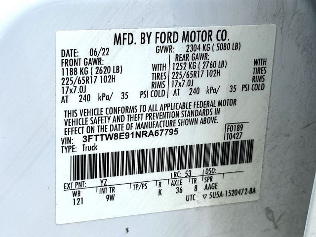 2022 Ford Maverick XL