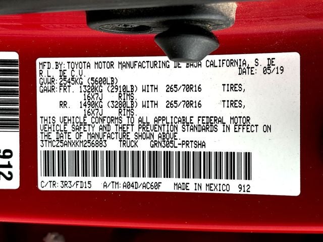 2019 Toyota Tacoma TRD Off-Road V6