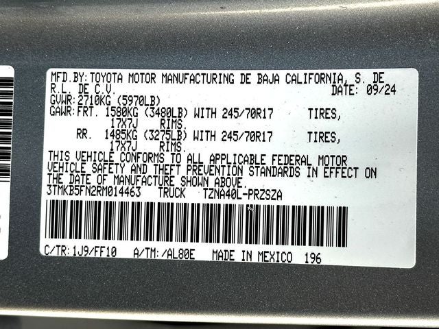 2024 Toyota Tacoma SR5