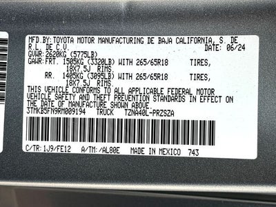 2024 Toyota Tacoma TRD Sport